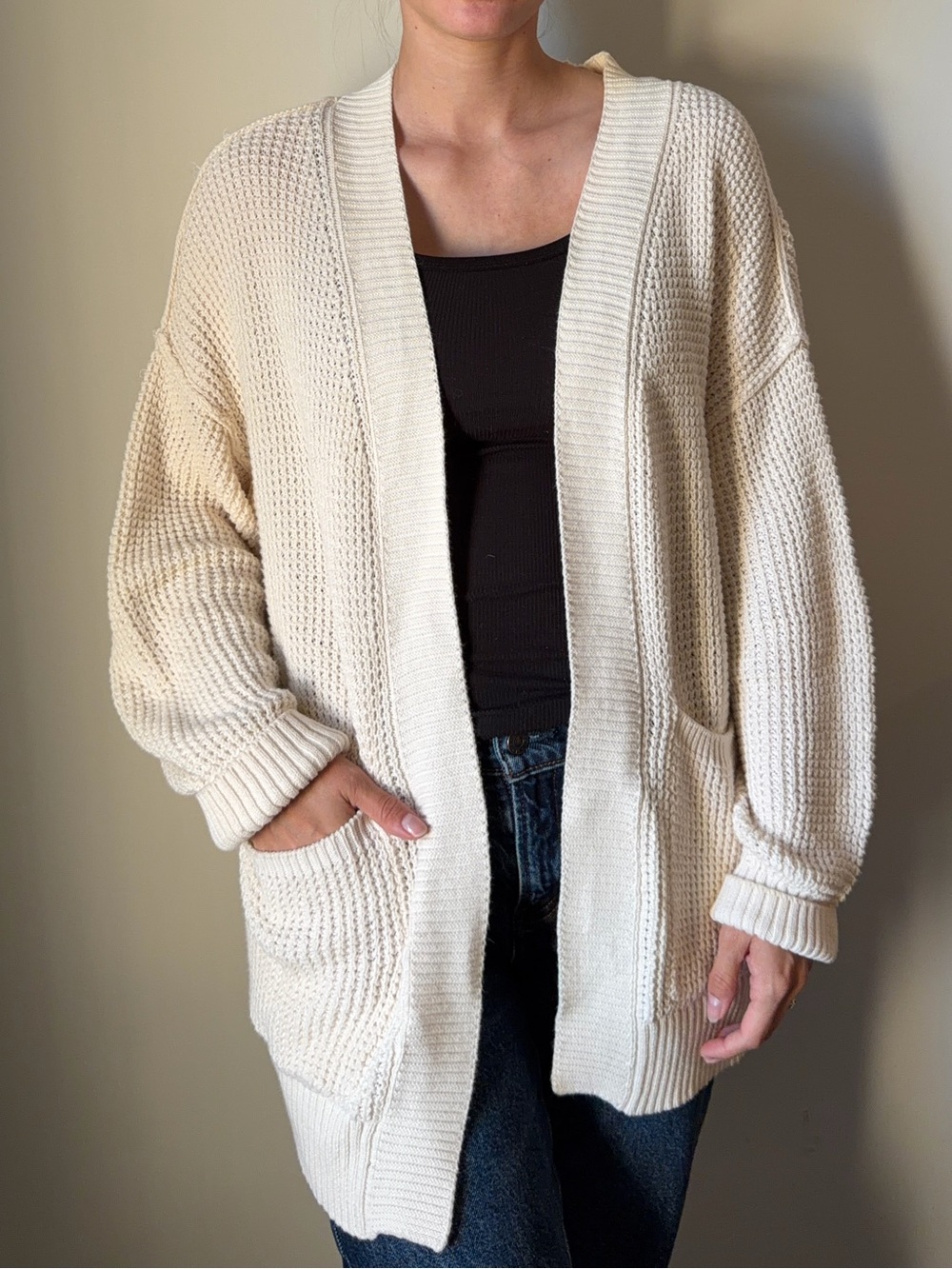 Cotton Cream Cardigan